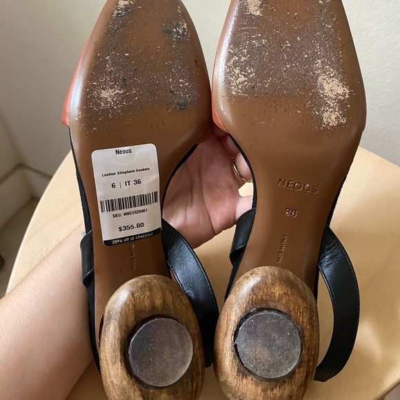 Neous Sculptural Wooden Heels